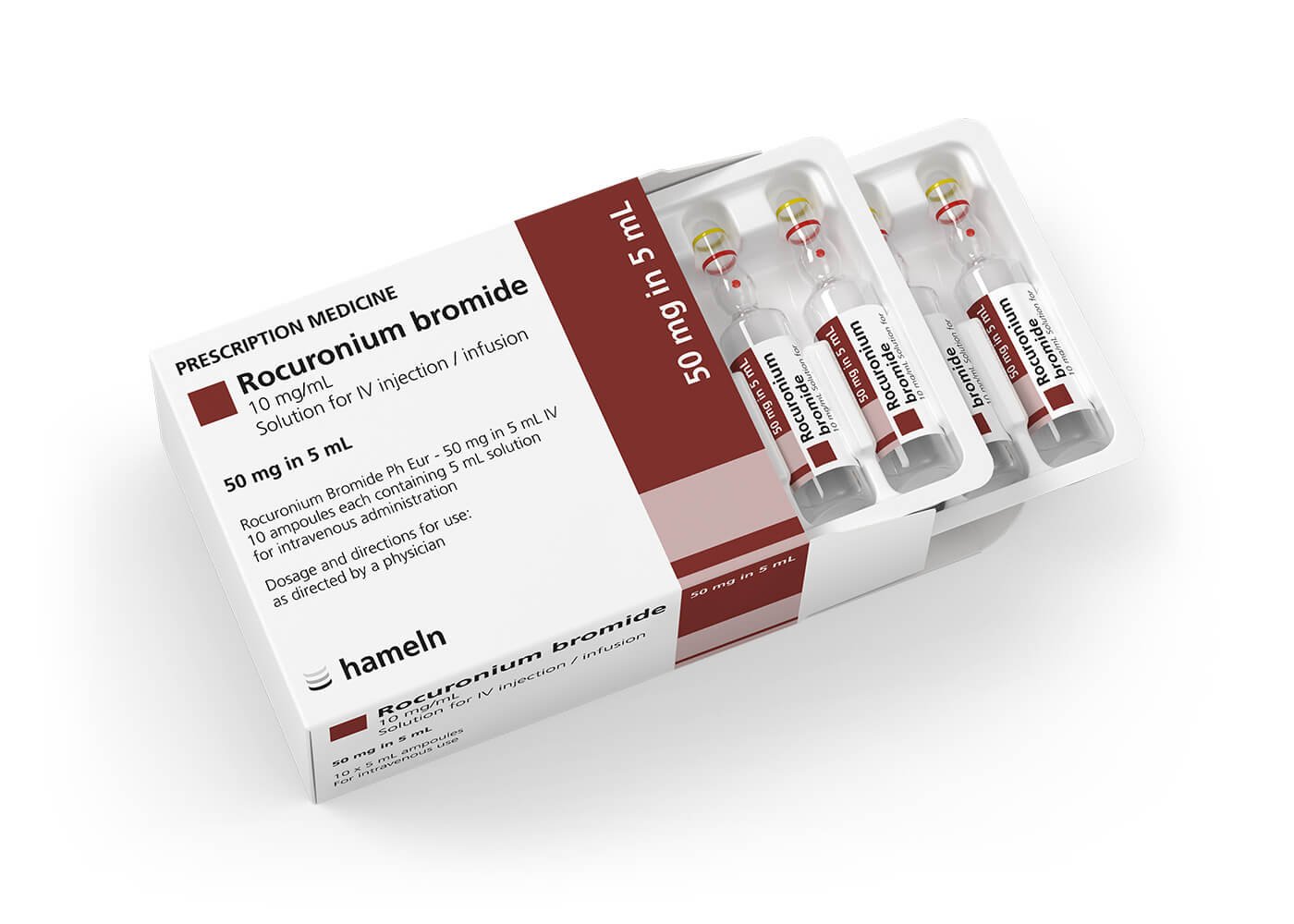 Rocuronium 50 mg/5 mL Ampoule