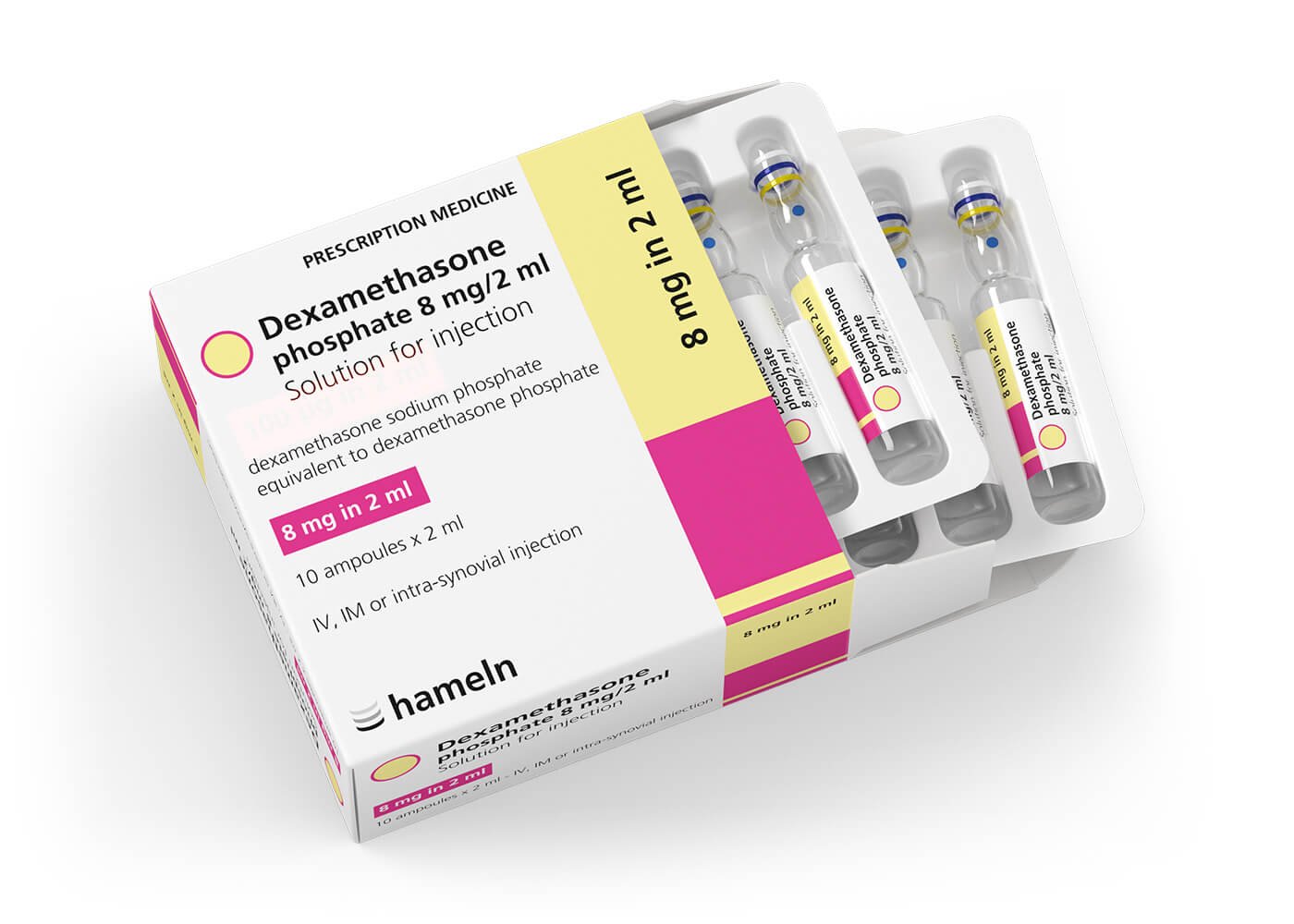 Dexamethasone 8 mg/2 mL Ampoule