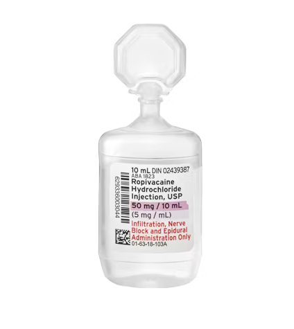 Ropivacaine 0.75% (7.5 mg/mL) Vial 10 mL
